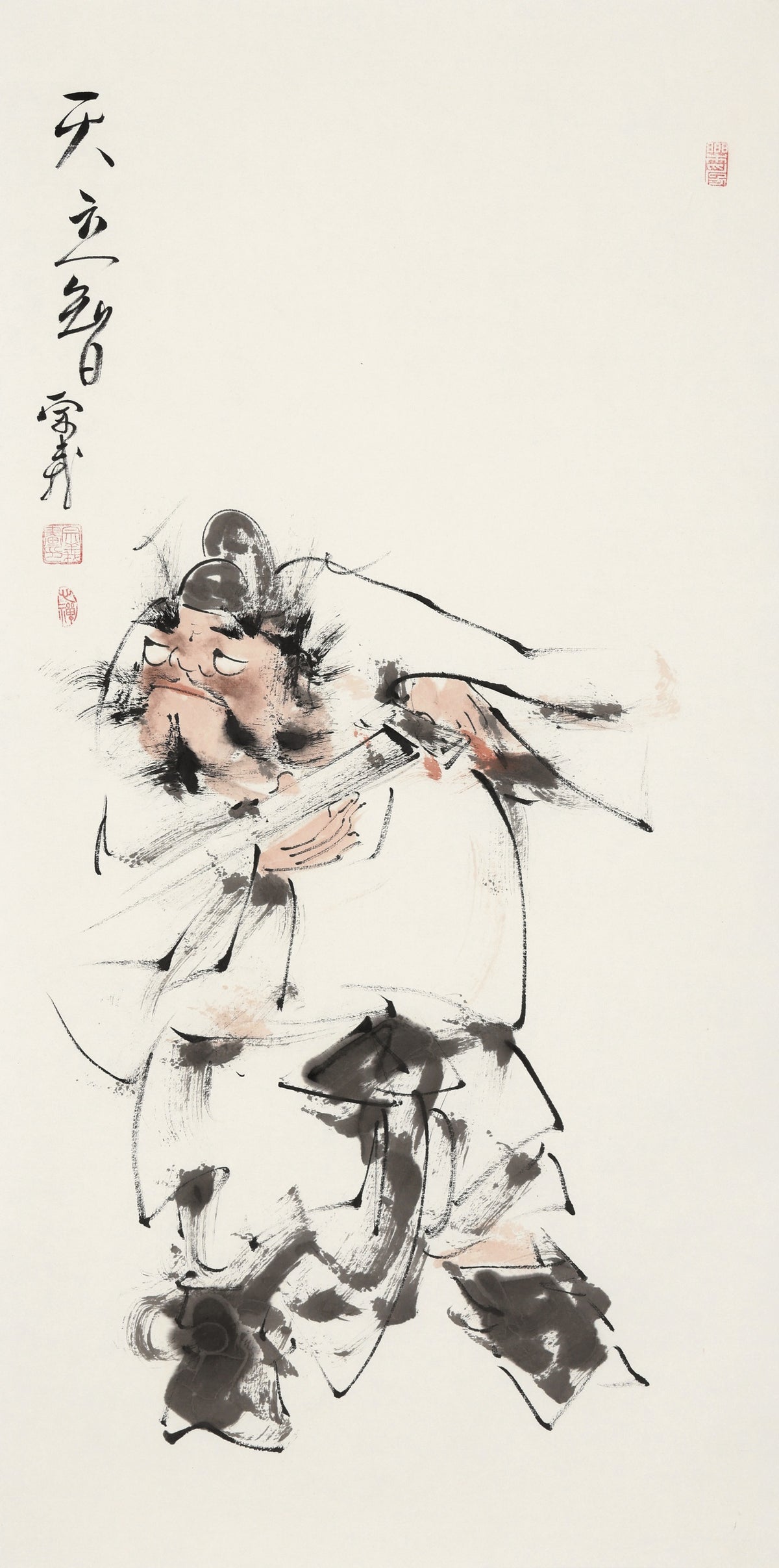 天立智 - 李宗义手绘水墨钟馗人物画