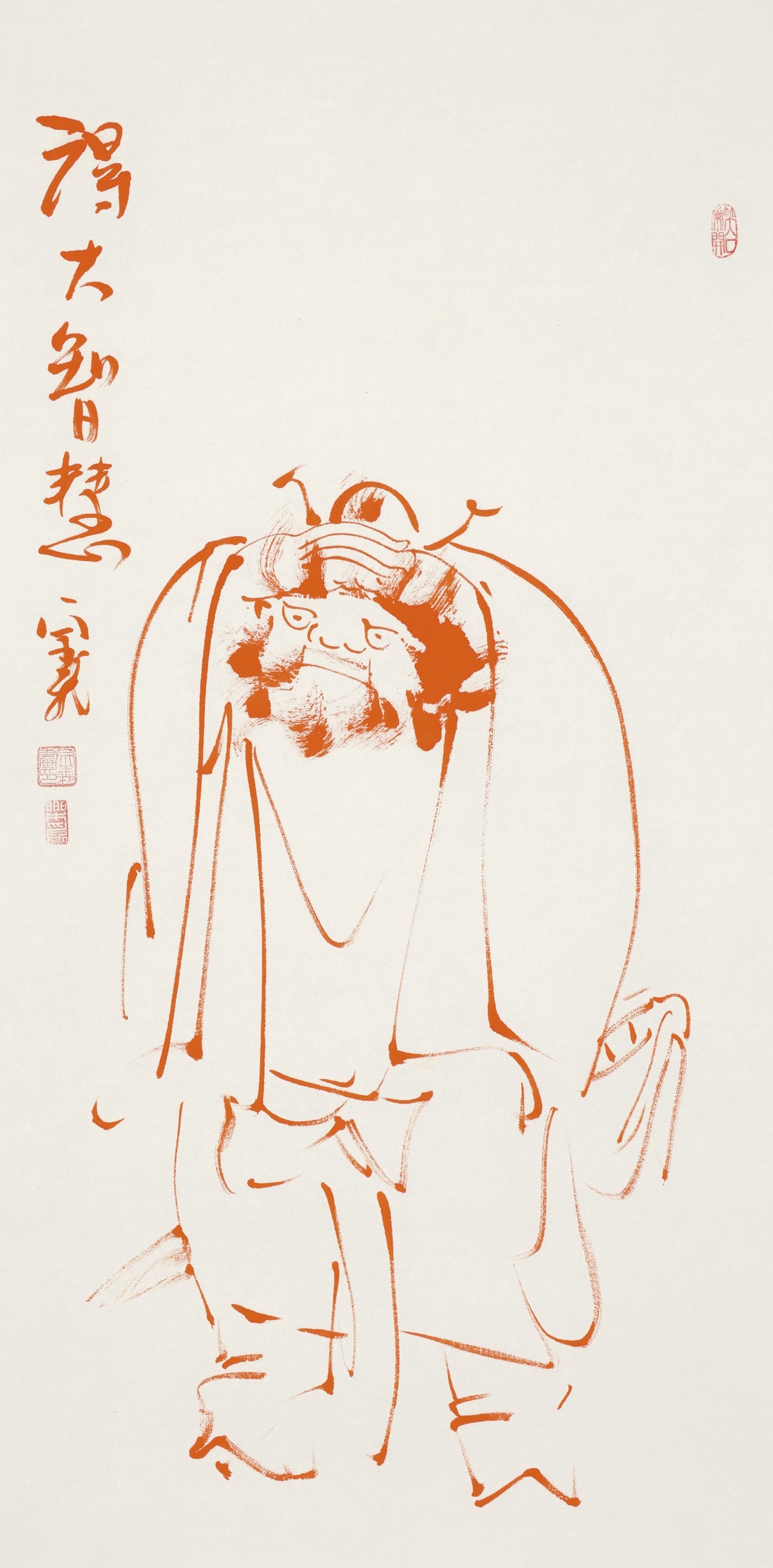 得大智慧 - 李宗义手绘水墨钟馗人物画