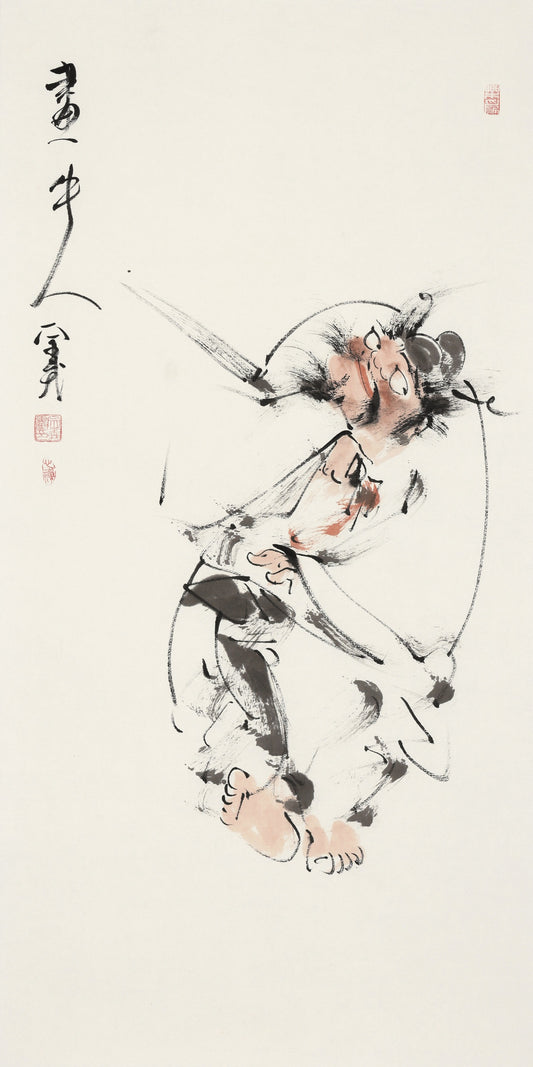 画中人 - 李宗义手绘水墨钟馗人物画