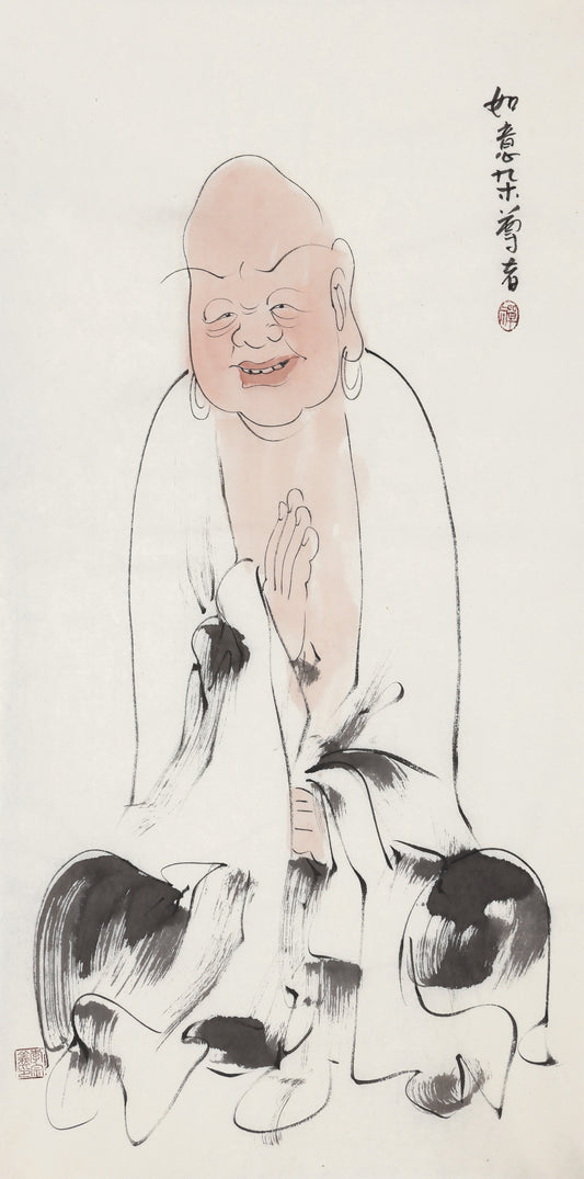 오백나한 제472존 여의잡 존자, 이종의 수묵 선 인물화