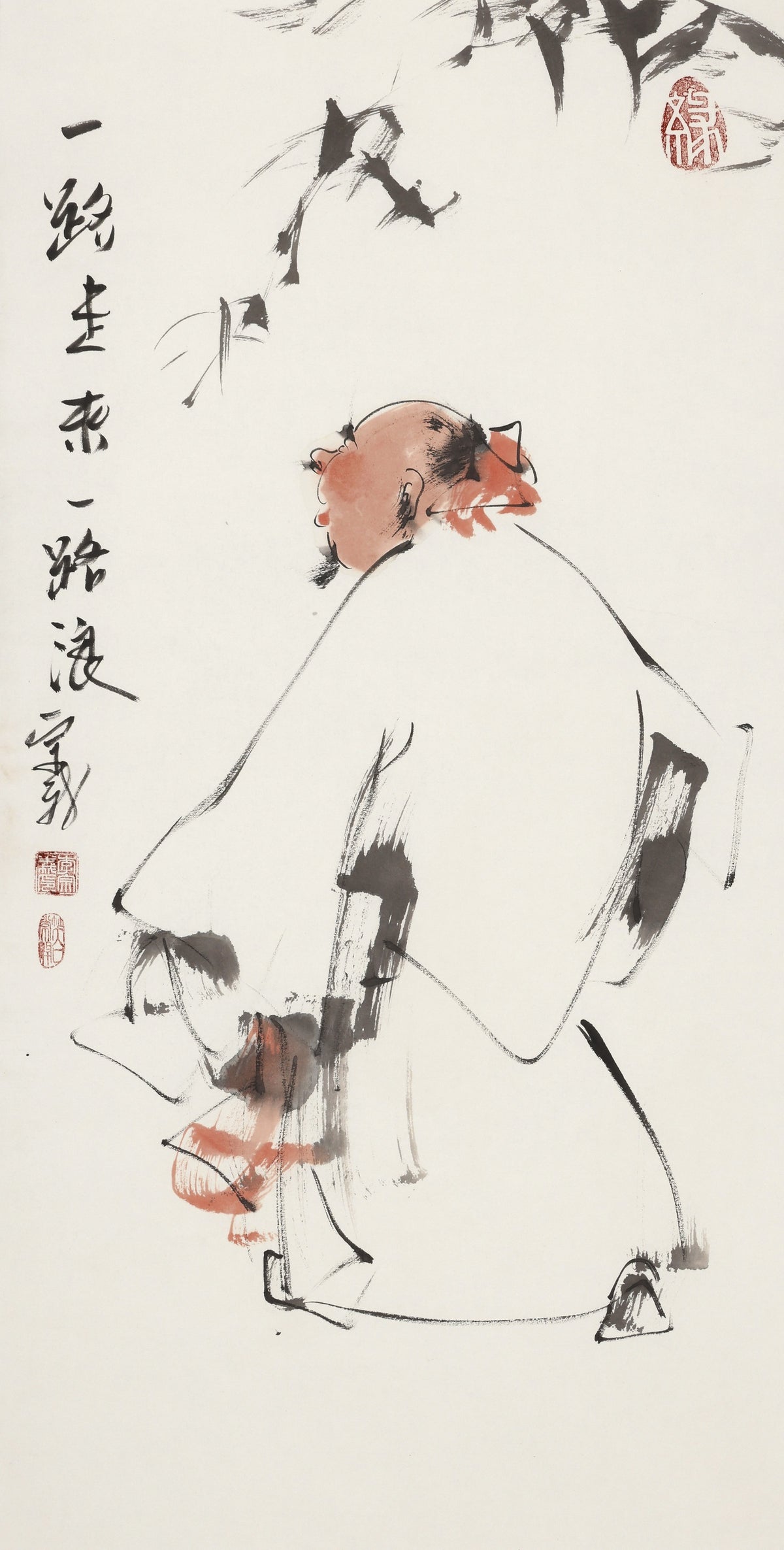 一路走来一路浪 - 李宗义手绘水墨写意人物画