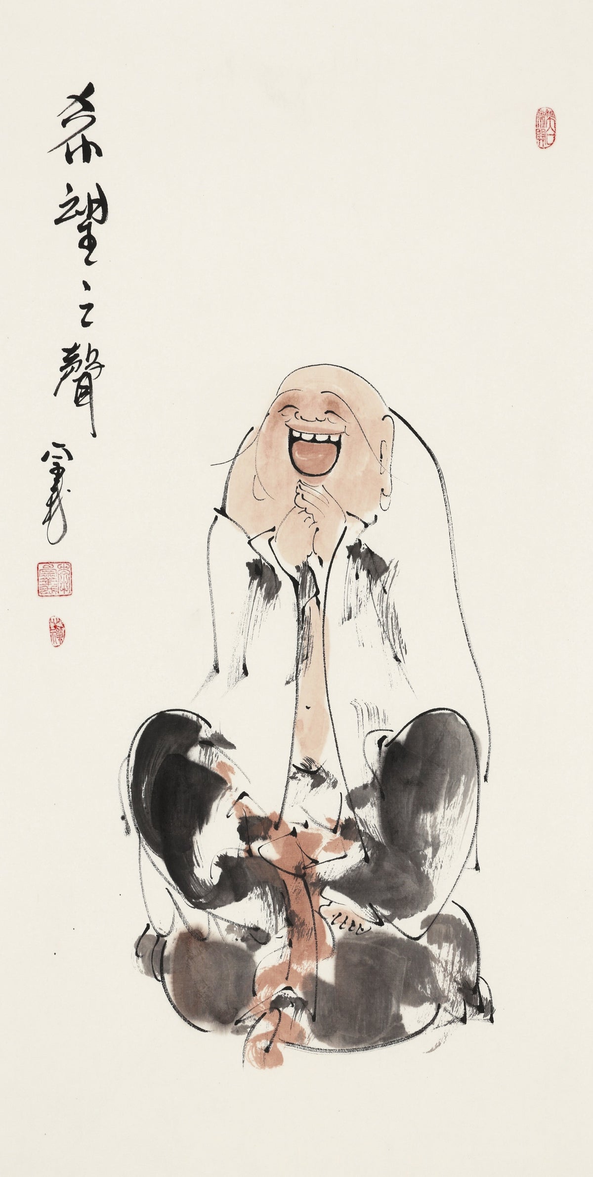 希望之声 - 李宗义手绘水墨写意人物画