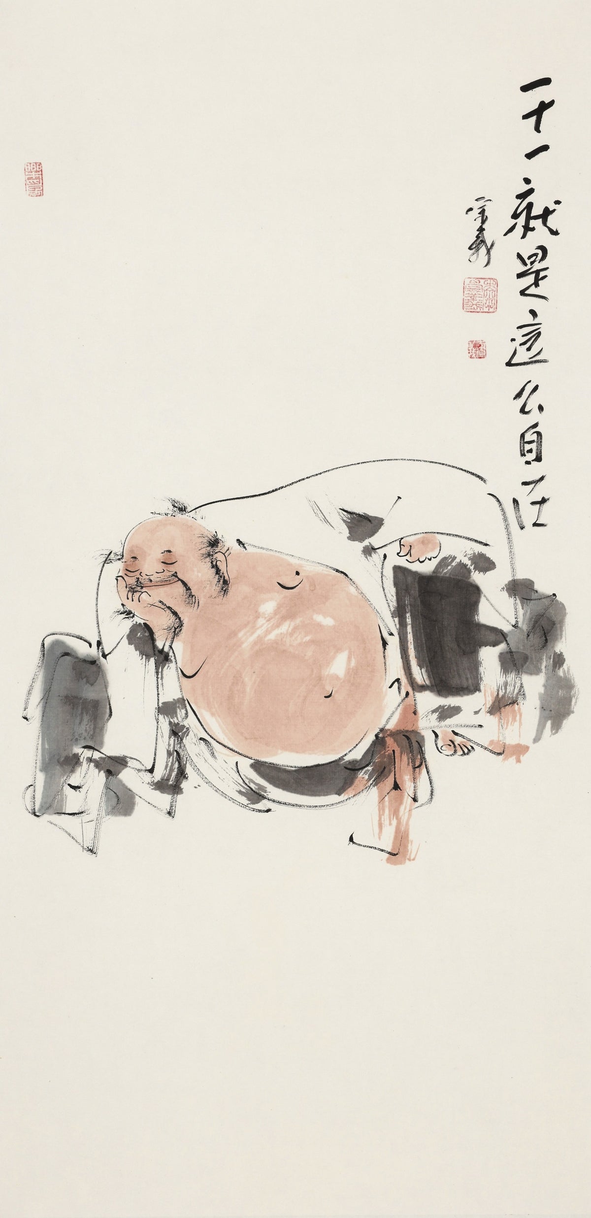干一就是这么自在 - 李宗义手绘水墨写意人物画