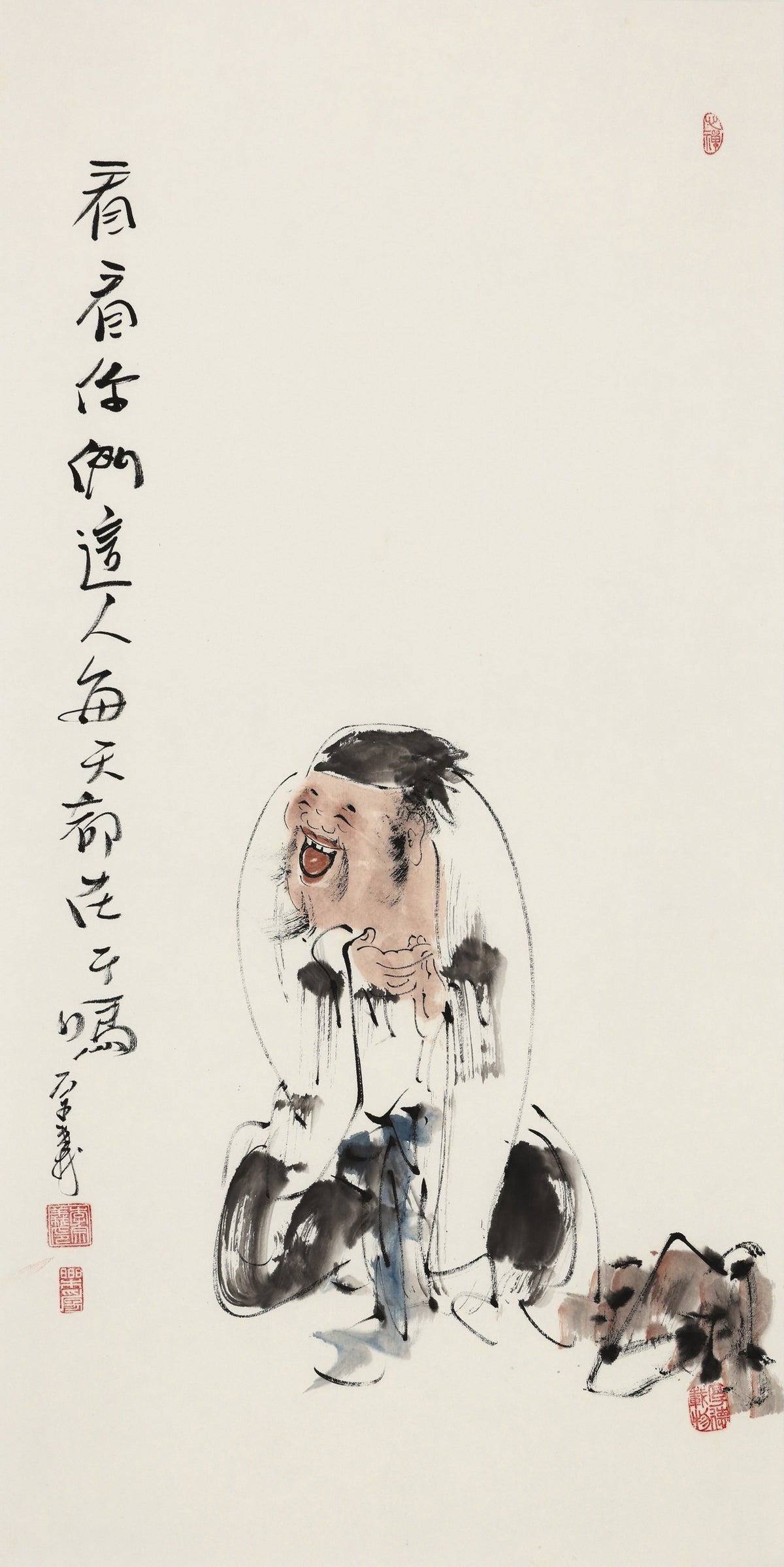 看看你侧这人每天都在干吗 - 李宗义手绘水墨写意人物画