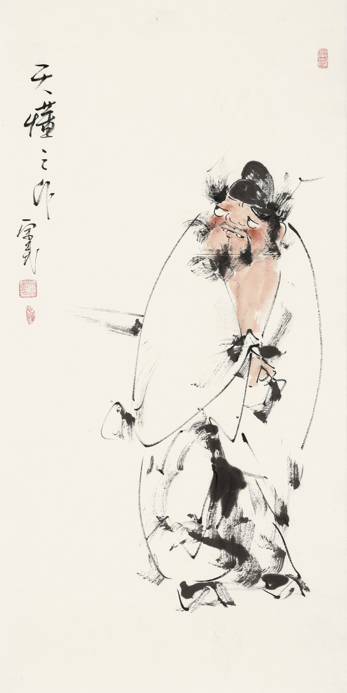 天懂之作 - 李宗义手绘水墨钟馗人物画